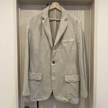 라이트 베이지 언라이닝 자켓