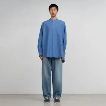 셀비지 데님 투턱 테이퍼드 팬츠