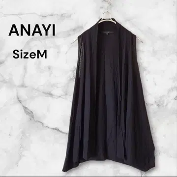 ANAYI 아나이 블랙 블랙 티셔츠 베스트 M