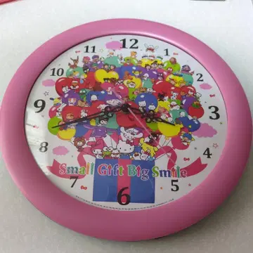 산리오 캐릭터즈 벽걸이 시계 2010년 산리오 작동 확인 완료