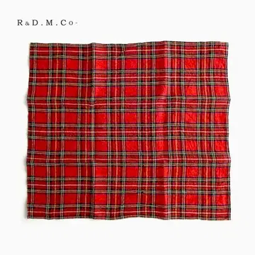 R&D.M.Co- 올드맨즈 테일러 타탄 체크 린넨 크로스