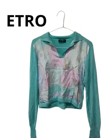 d5 에트로 ETRO 긴팔 니트 스웨터 얇은 소재 42 실크