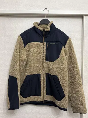 Eddie Bauer 플리스 자켓 베이지/네이비