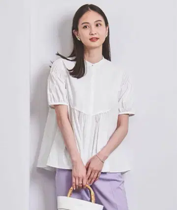 United arrows 핀턱 블라우스