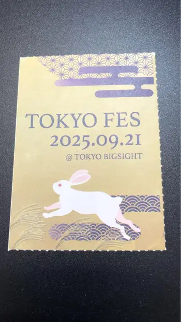 9/21 TOKYO FES 2025 서치켓 사쿠치켓 도쿄 빅사이트