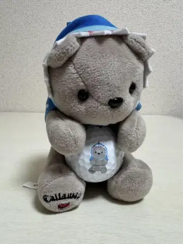 Callaway 곰 골프공 파우치 베이지죠스 후드 인형옷
