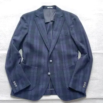새상품급 정장 셀렉트 체크 테일러드 자켓 JAPAN FABRIC 은단추