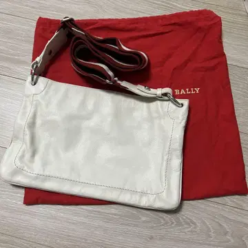 BALLY 화이트 가죽 숄더백