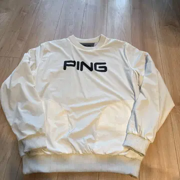 PING 화이트 스웨터 리버서블