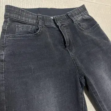 스콧 클럽 데미지 스키니 데님 컷오프 밑단