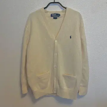 90s 폴로 랄프로렌 울 니트 가디건 M 아이보리