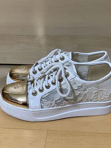 Ready 선금 레이스 화이트 스니커즈 사이즈 S