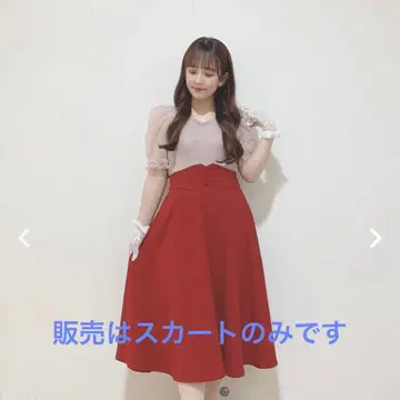 택 포함 새상품 코르셋 벨트 2way 플레어 스커트 (사이즈 2)