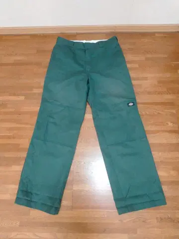 Dickies 디키즈 더블니 코튼 워크 팬츠 그린 정품 W34