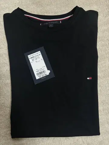 Tommy Hilfiger 블랙 반팔 T셔츠 S