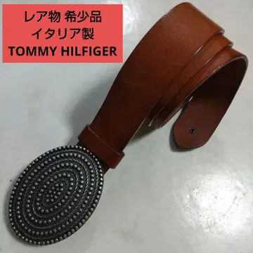 TOMMY HILFIGER 타원형 버클 이탈리아제 레어템 벨트