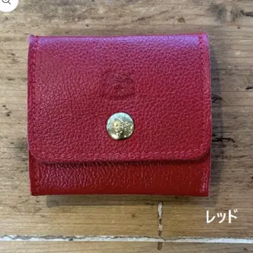 [ 새상품 ] IL BISONTE 일비종떼 코인 퍼스 레드