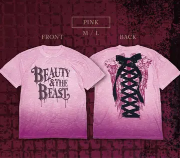 HYDE BEAUTY&THE BEAST 한정판 T셔츠 핑크