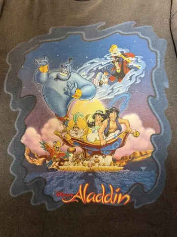 Disney 90s 'Aladin' poster print t shirt