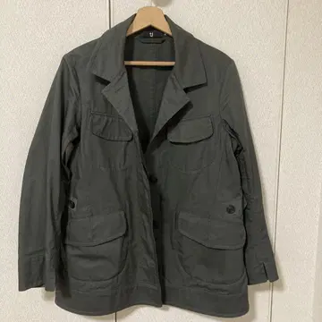 +J 카키 테일러드 자켓 M
