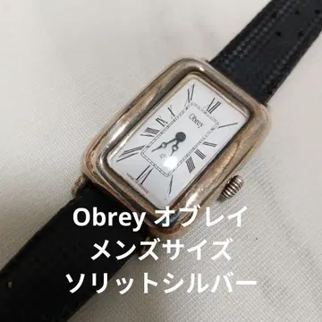 Obrey 남성용 사이즈 손목시계 (쿼츠) 실버