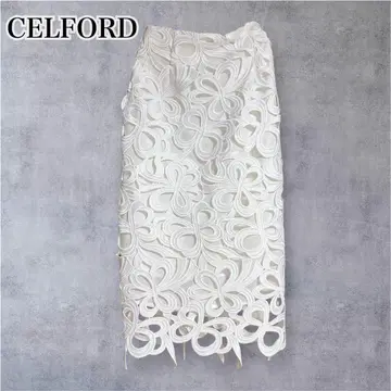 CELFORD 리본 레이스 타이트 스커트 34