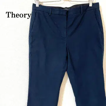 Theory 7부 길이 팬츠 네이비 빅 사이즈 10 4L 상당