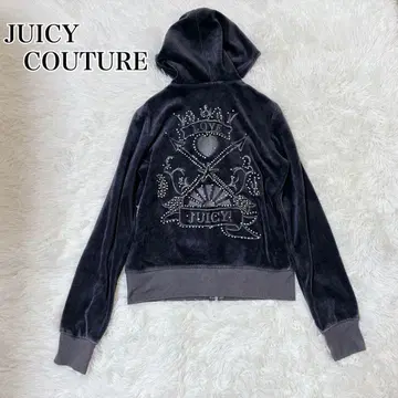JUICY COUTURE 집업 벨로아 후드티 y2k 사이즈 L
