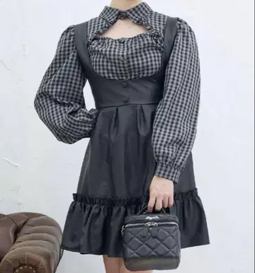티티앤코 가죽 스커트