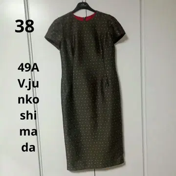 49AV. 반팔 무릎 기장 원피스 38