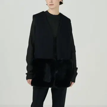 모헤어 샤기 베스트