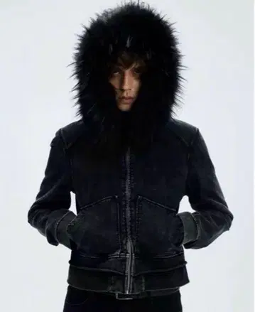 WHISTLEHUNTER fur zip y2k opium L