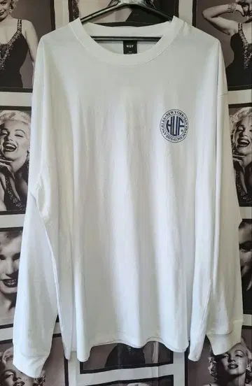 HUF 화이트 롱 슬리브 셔츠 롱T