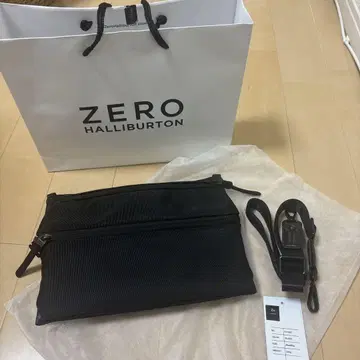 ZERO HALLIBURTON 블랙 숄더백 클러치백