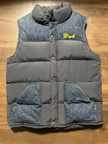 Studio D'artisan 다운 베스트 그레이 데님