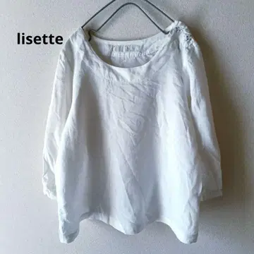 리제타 lisette 블라우스 린넨 100% 화이트