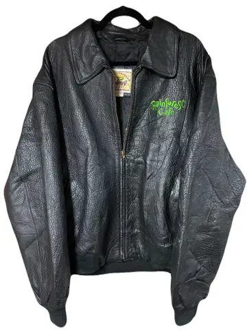 Rainforest Cafe 가죽 자켓 XL