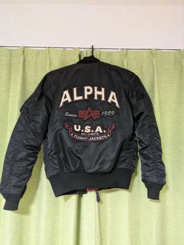 ALPHA MA-1 자켓 블랙 리버서블 TA0112-001