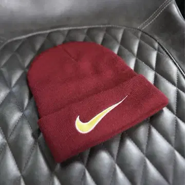 NIKE 90s 니트 모자 자수 로고 swoosh