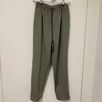 카키 이지 팬츠 허리밴딩
