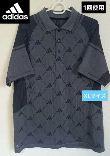컨디션 최상 아디다스 골프 프라임 니트 폴로 XL 사이즈 블랙