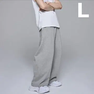 ADRER 헤비 코튼 안타이디 오버 사이즈 이지 스웨트 팬츠