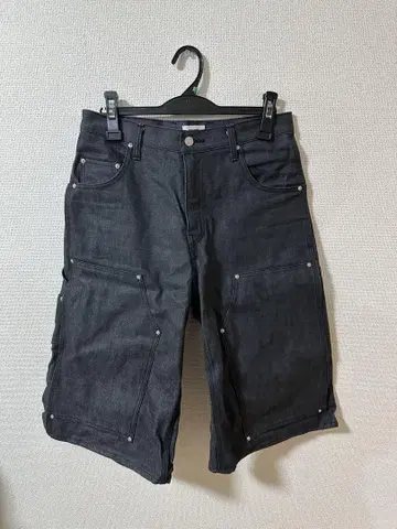 Geeks DENIM DOWBLE KNEE HALF PANTS