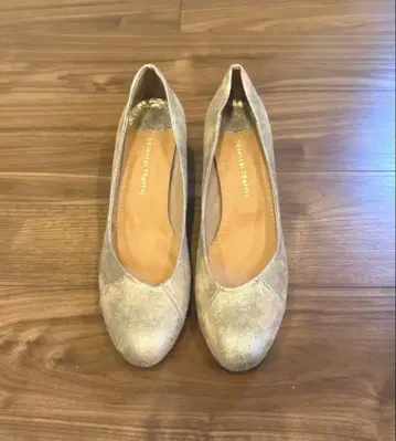 골드 하이힐 펌프스 약 7cm