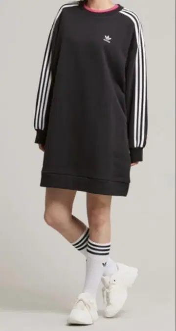 아디컬러 클래식 긴팔 맨투맨 원피스 / 아디다스 오리지널
