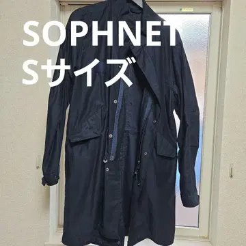 소프넷 네이비 모즈 코트