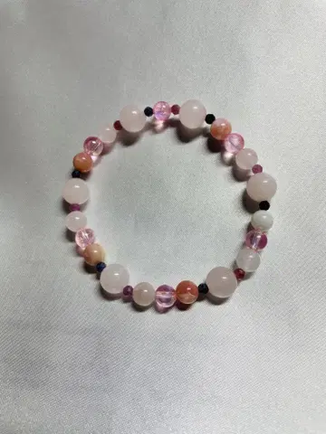 로즈쿼츠 팔찌 1개 (코아미 신사에서 정화 완료) 17cm