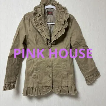 PINK HOUSE 프릴 테일러드 자켓 베이지