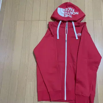 THE NORTH FACE 풀 집업 후드티 레드