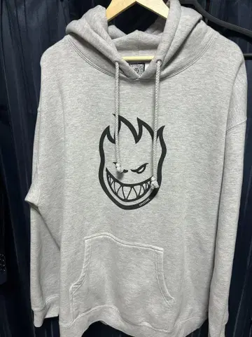 Spitfire 스케이트 후드티 2XL 그레이